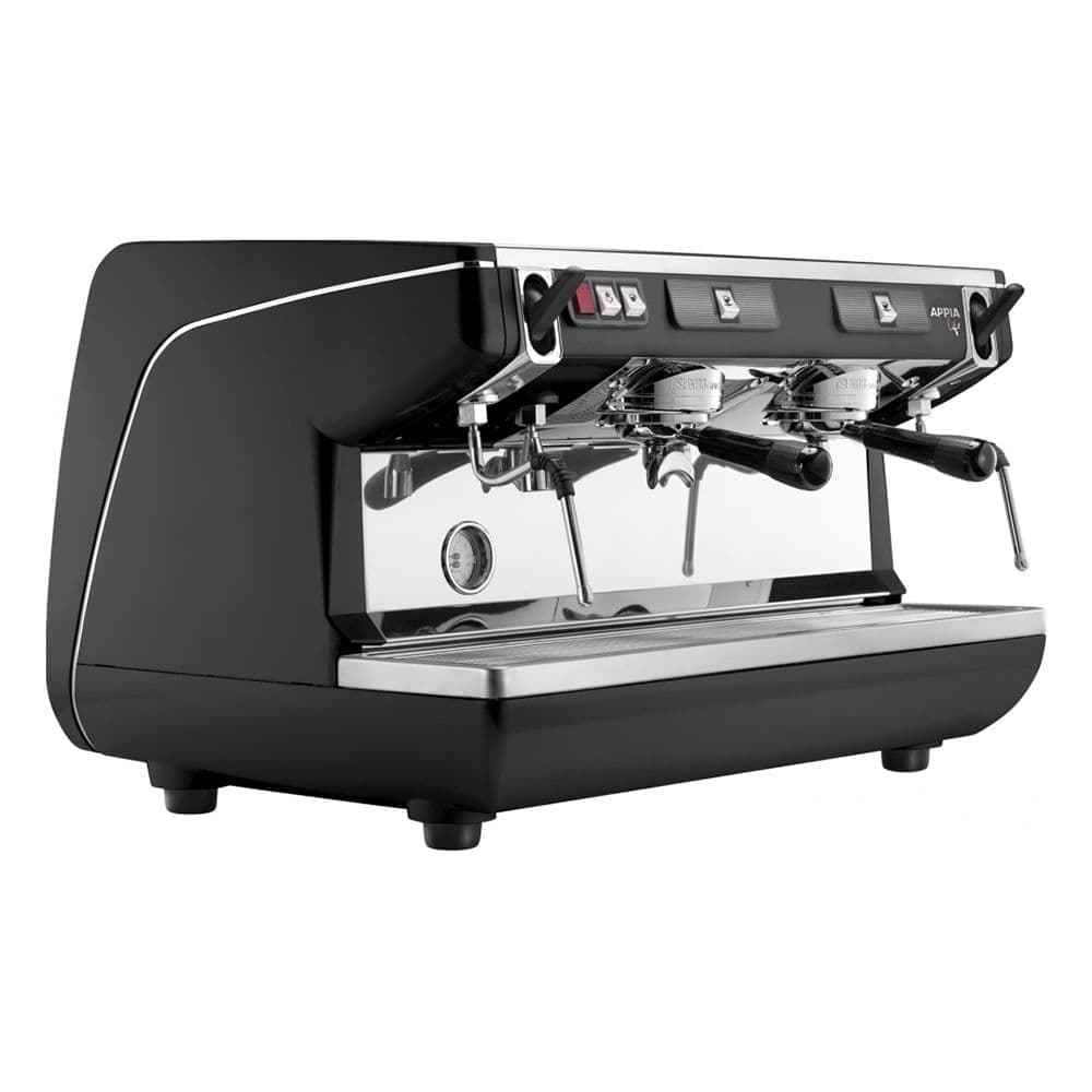 Кофемашина рожковая Nuova Simonelli Appia Life 2Gr S высокие группы, экономайзер, черная