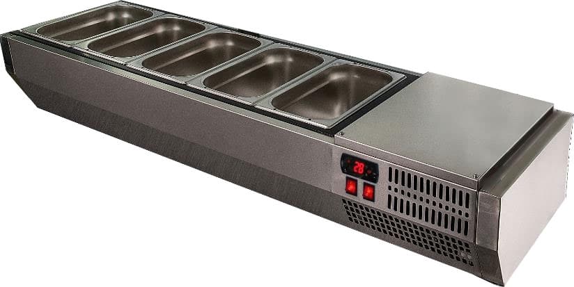 Витрина холодильная для ингредиентов Polair VTi4‑G (1/4)