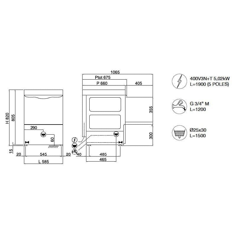 Фронтальная посудомоечная машина Krupps Cube C537T