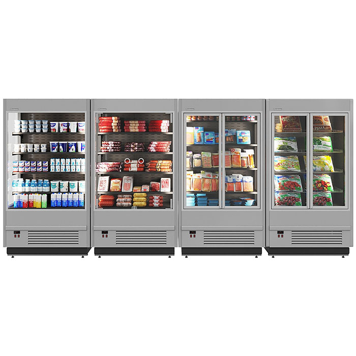 Витрина холодильная Carboma FC 20-07 VM 1,9-2 (ночная шторка) 9006-9005