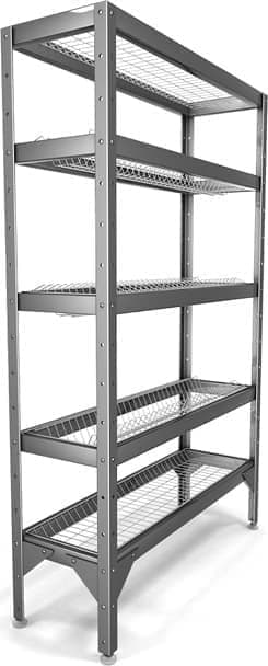 Стеллаж для сушки тарелок и стаканов Hessen СТР-1,6*16/3+2 (э)