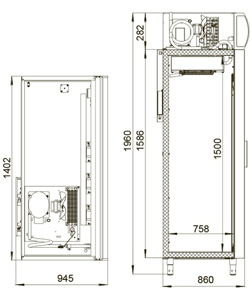 Шкаф фармацевтический Polair ШХФ_1,4 ДС