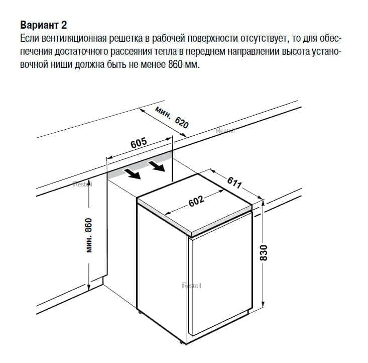 Шкаф холодильный (минибар) Liebherr FKUv 1663..+1/+15°С