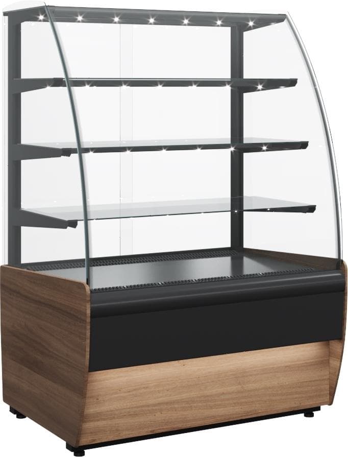 Витрина кондитерская Carboma K70 VM 1,3-1 (ВХСв-1,3д Техно) 9006-9005