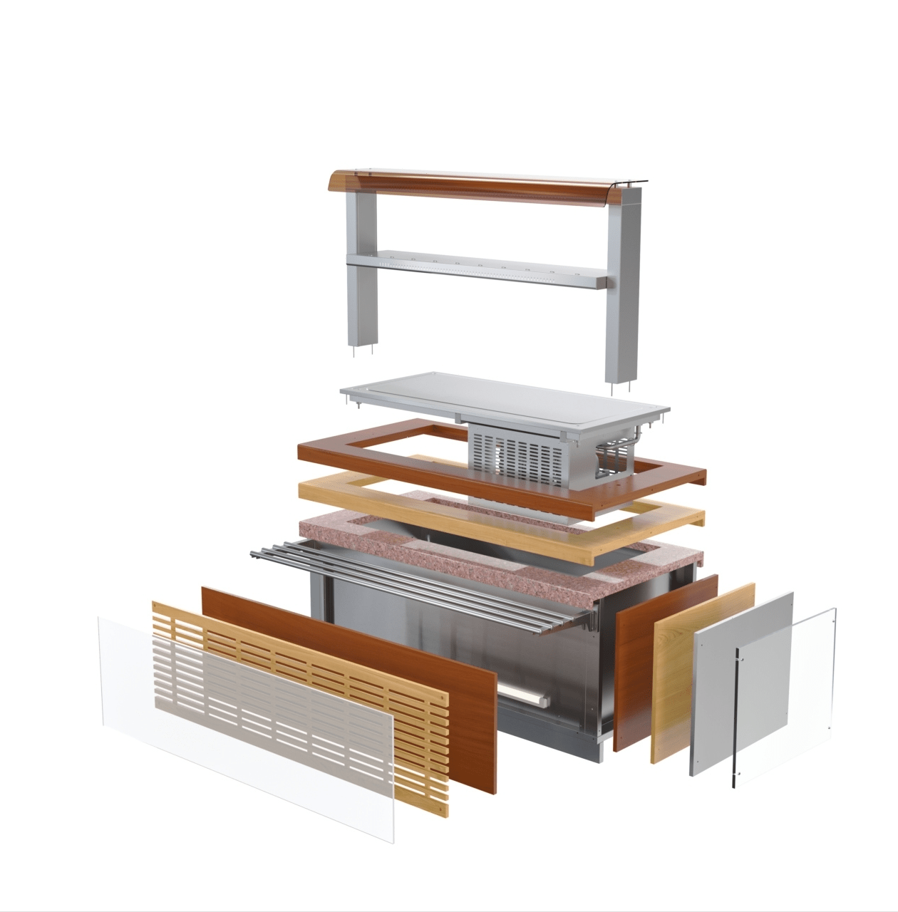 Поверхность охлаждаемая Atesy Регата ОП-1200-1540-02