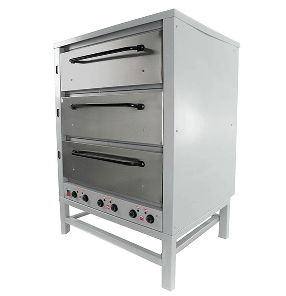 Печь хлебопекарная Восход ХПЭ-500 (нержавеющая сталь) в обрешетке