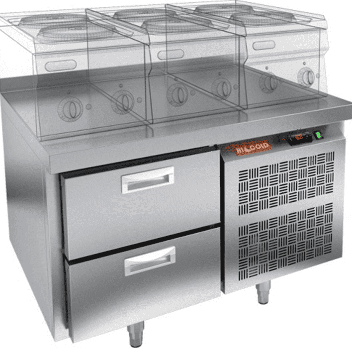 Стол холодильный Hicold GN 2/TN LT