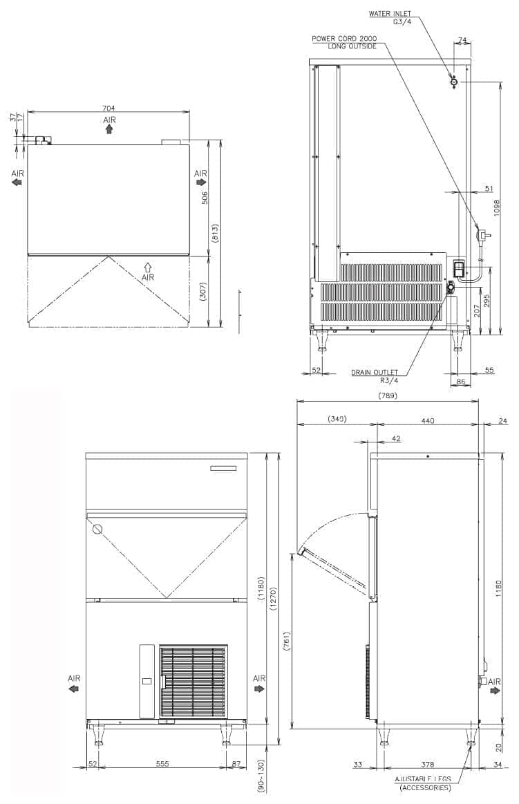 Льдогенератор Hoshizaki IM-130NE