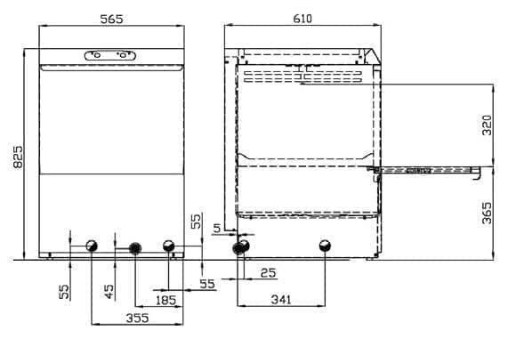 Фронтальная посудомоечная машина Silanos NE700 с помпой