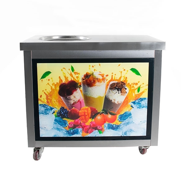 Фризер для жареного мороженого Foodatlas KCB-1Y (световой короб, стол для топпингов)