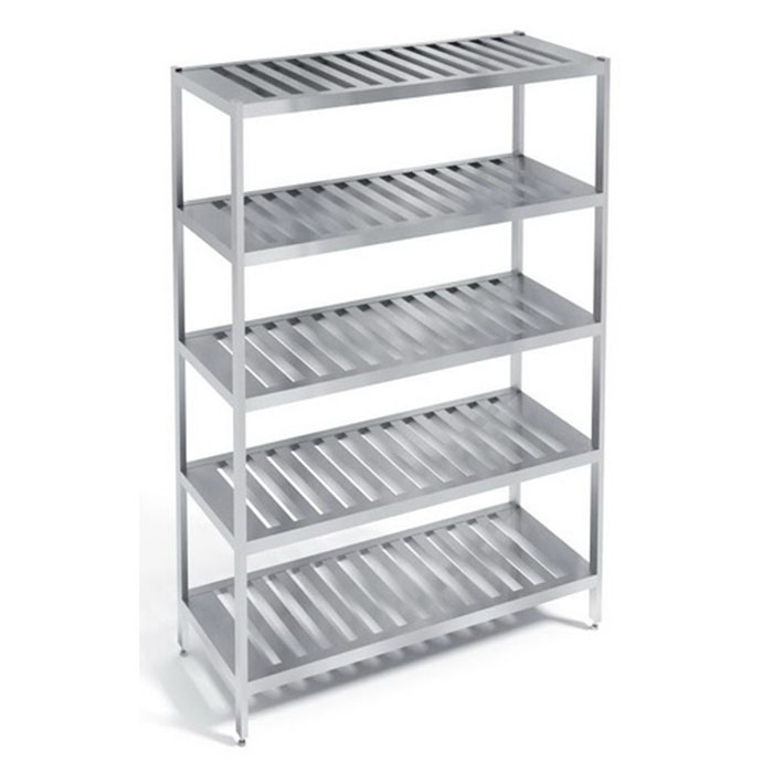 Стеллаж кухонный Марихолодмаш С-4Р-0,65/1,2/1,8 перфорированные полки нерж