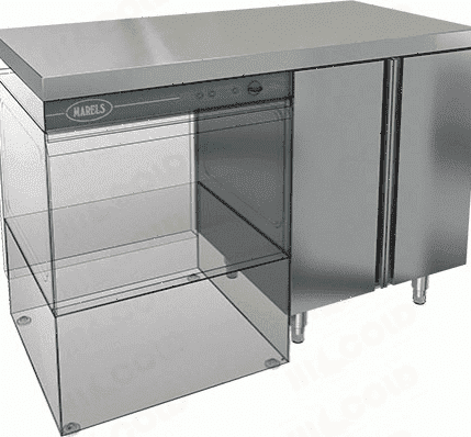 Стол под посудомоечную машину Hicold НБМСЗКП-12/7Л