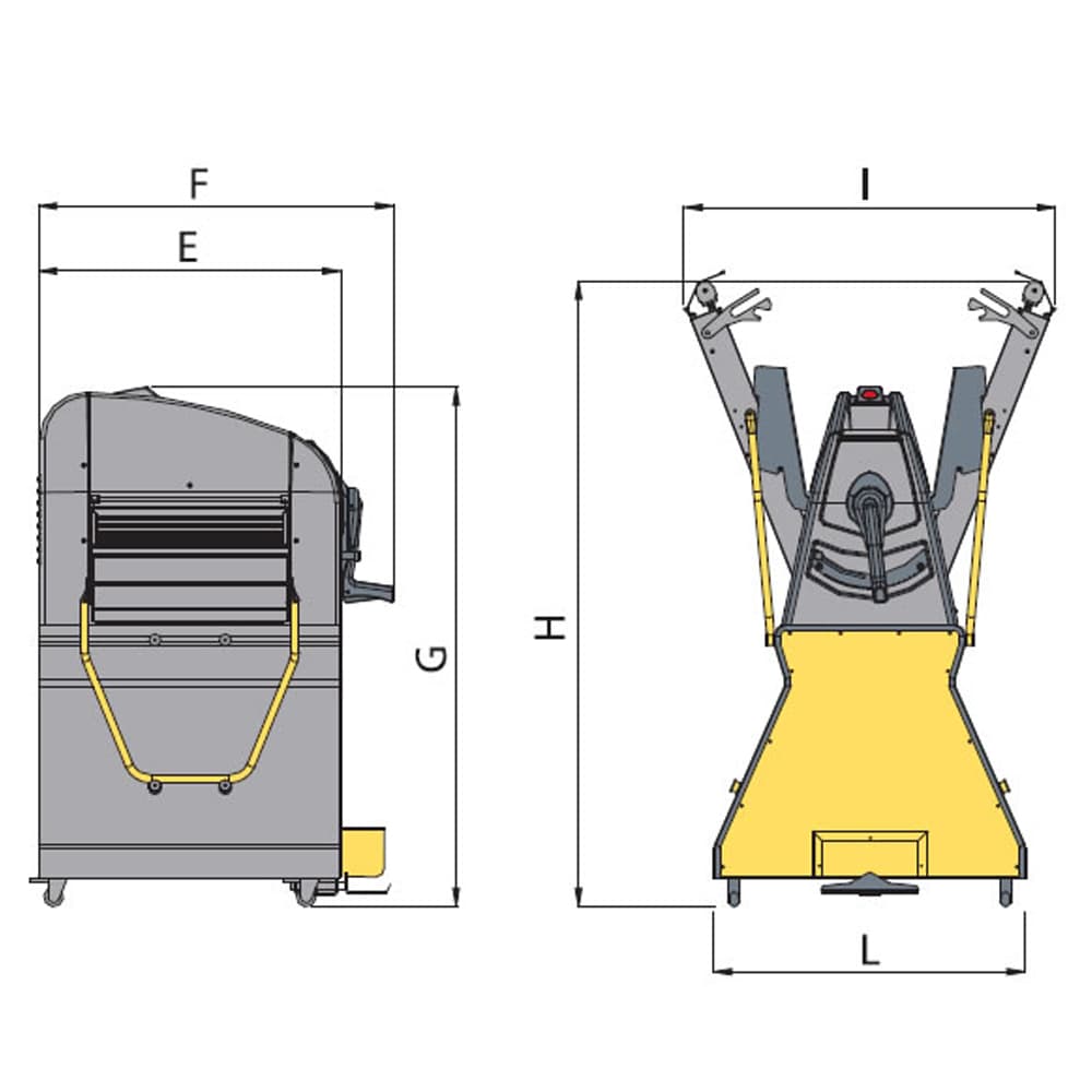 Тестораскаточная машина Flamic SF500D-1000