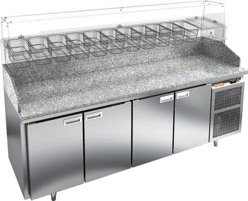 Стол холодильный (для пиццы) Hicold PZ3‑1111/SN (без витрины)