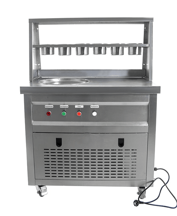 Фризер для жареного мороженого Foodatlas KCB-1Y (контейнеры, стол для топпингов)