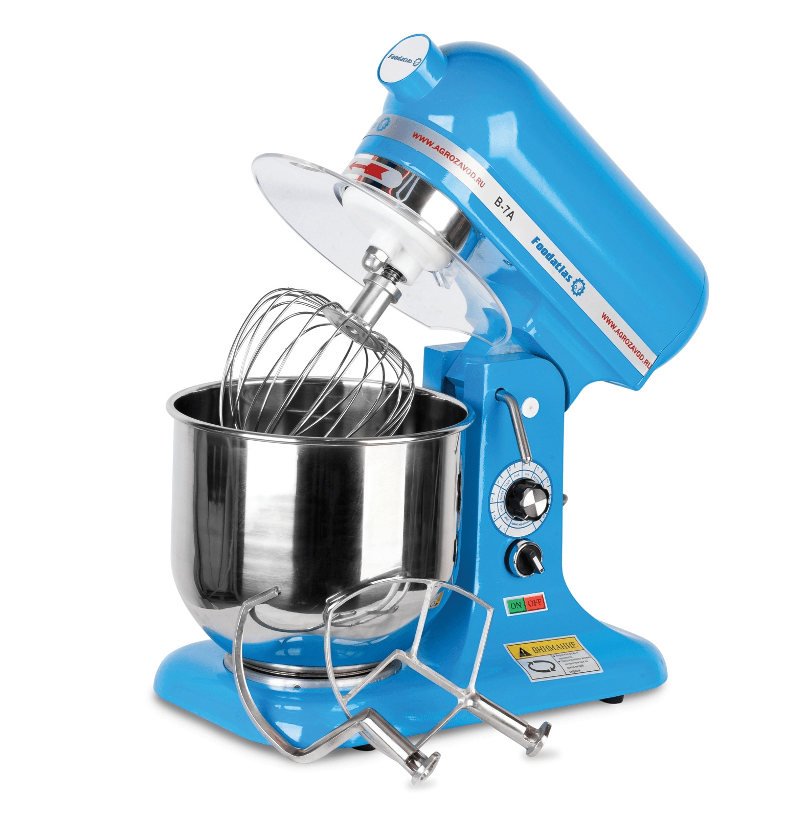 Миксер планетарный Foodatlas B-7A Eco голубой