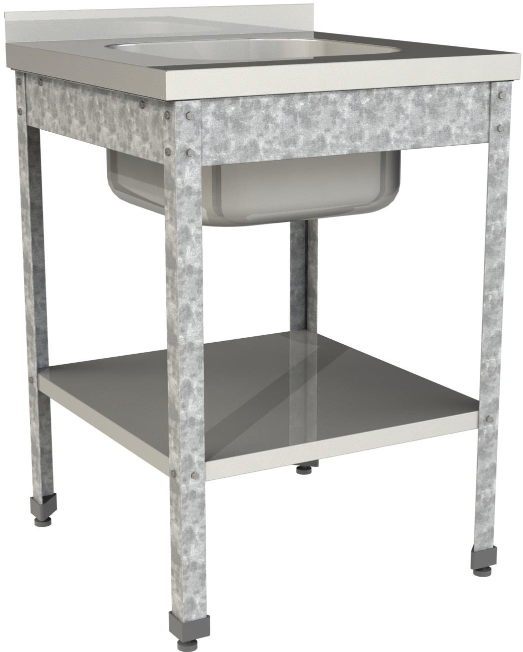 Ванна моечная цельнотянутая Restoinox ВМЦ-1/5/7-БП-ЭЦ