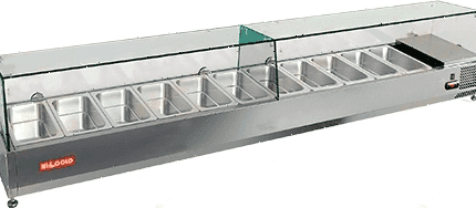 Витрина холодильная для ингредиентов Hicold VRTG 2360 для стола PZ4