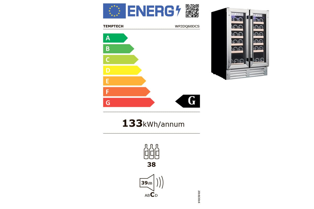 Шкаф винный Temptech WP2DQ60DCS