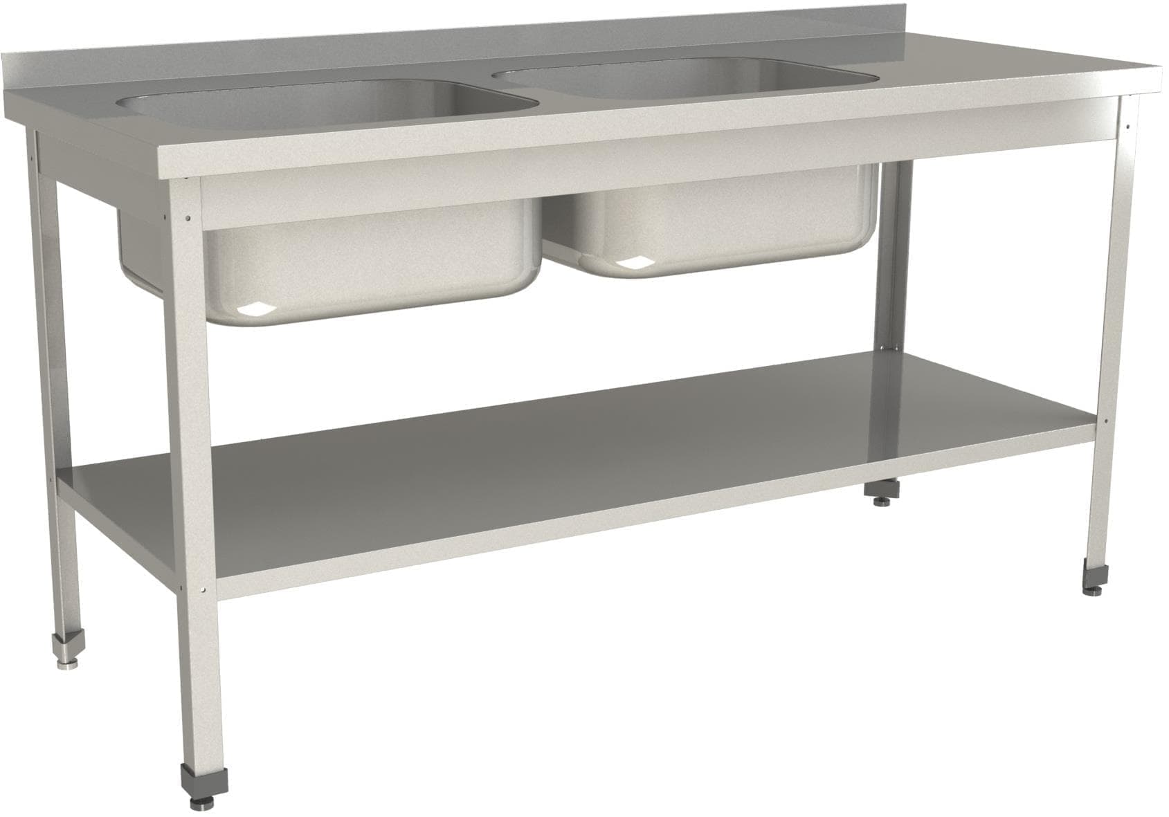 Ванна моечная цельнотянутая Restoinox ВМЦ-2/14/7-БПЛ-ЭН