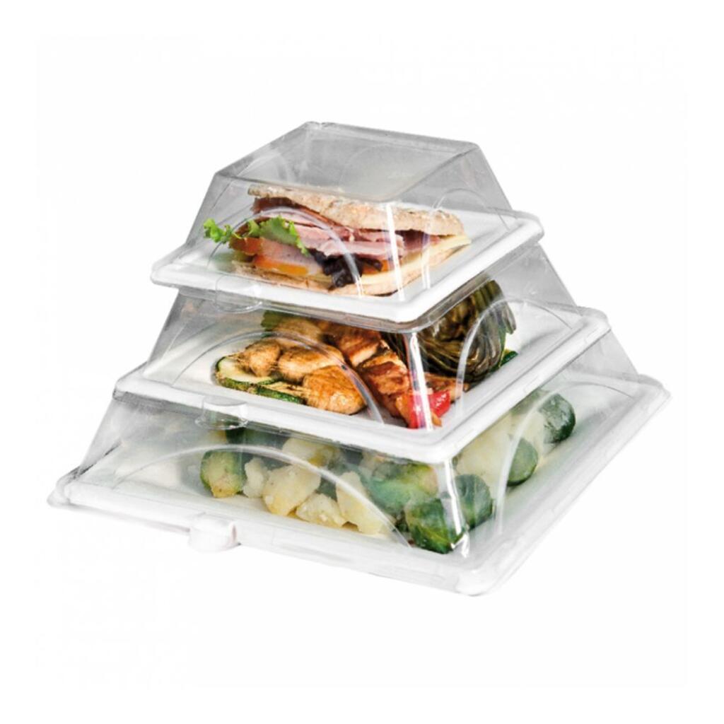 Тарелка-контейнер Bionic 20х20х1,5 см, 50 шт, без крышки, целлюлоза Garcia De Pou | 215.92