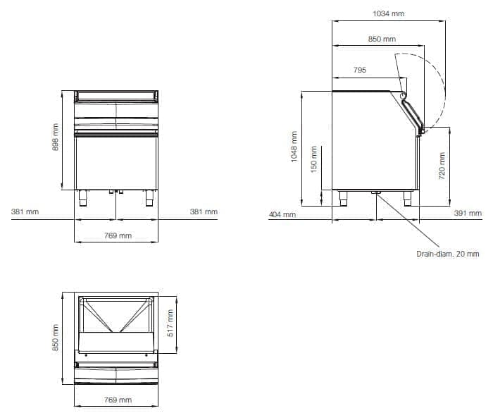 Бункер для льда SIMAG R 150