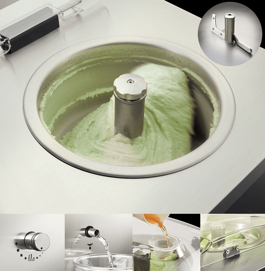 Фризер для мороженого Nemox Gelato 6K T - Mobile i-Green Black