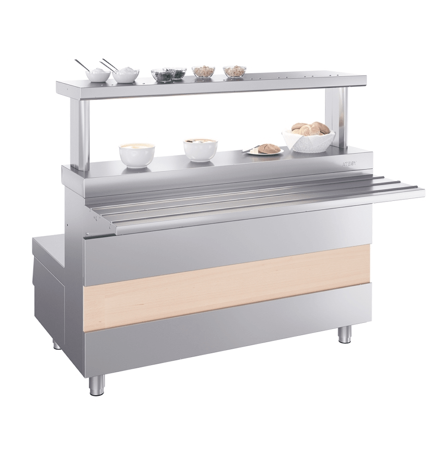 Прилавок-мармит для первых блюд Atesy Ривьера М1-2.1200-02-О без полок