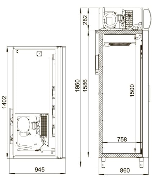 Шкаф фармацевтический Polair ШХФ‑1,4 ДС