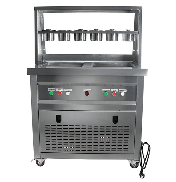 Фризер для жареного мороженого Foodatlas KCB-2F (контейнеры, 2 компрессора)