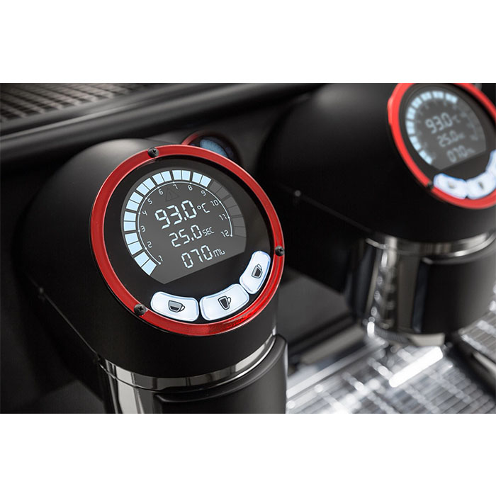 Кофемашина рожковая Sanremo Cafe Racer Naked 2Gr черно-красная