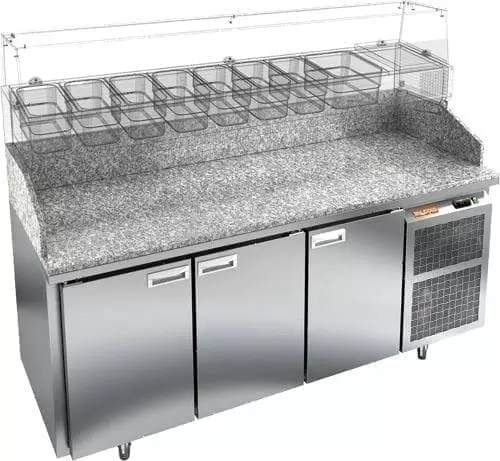 Стол холодильный (для пиццы) Hicold PZ3_111/SN (без витрины)