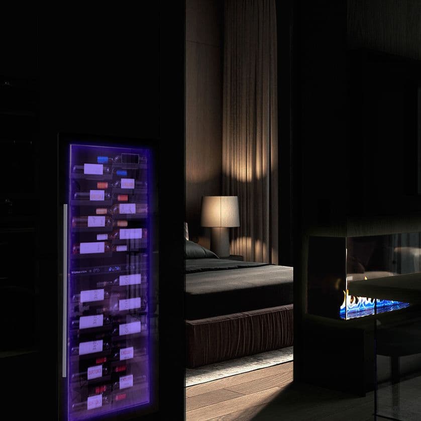 Шкаф винный Dunavox DX-104.375DB