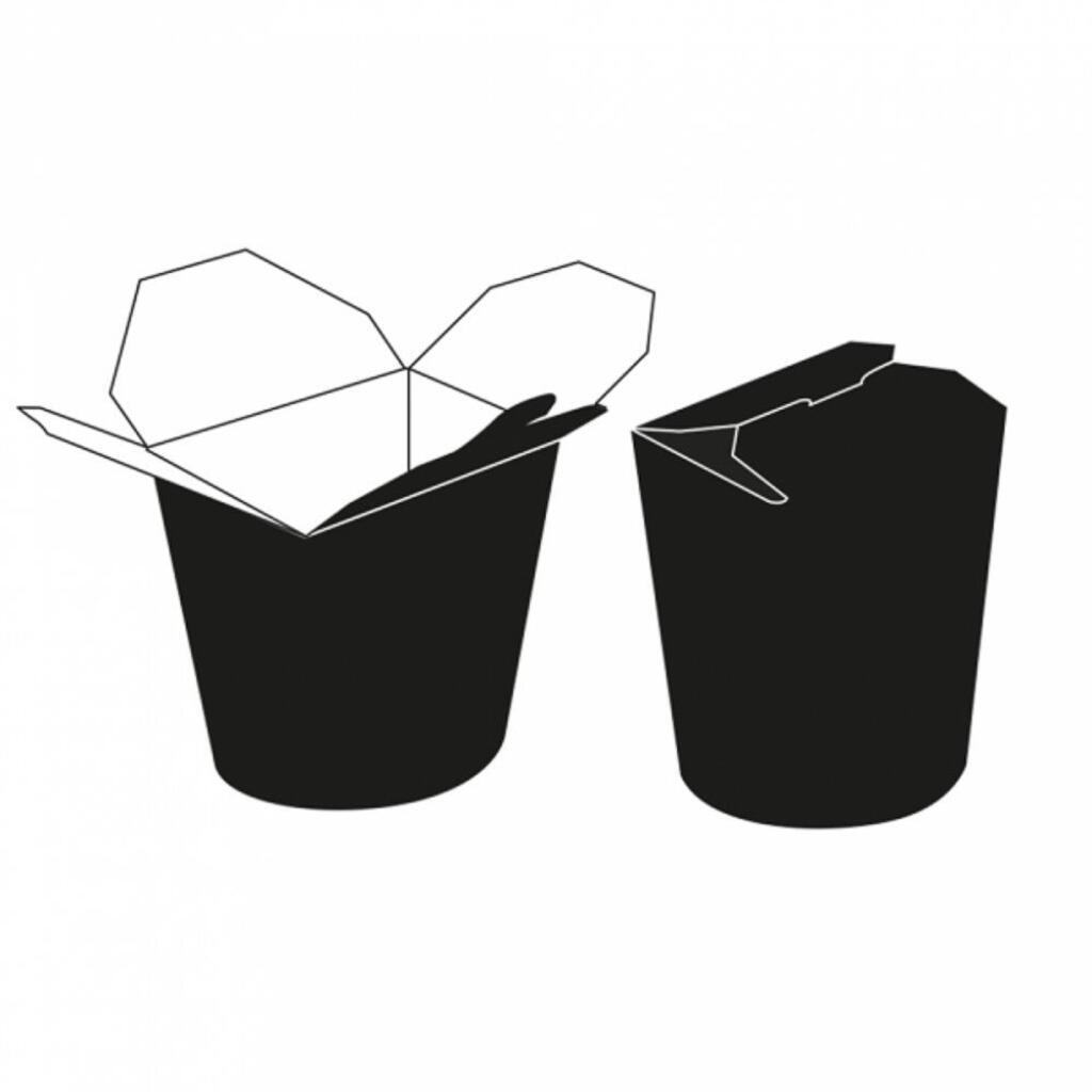 Коробка картонная для лапши "BLACK" 480 мл d8х9 см, 50шт/уп Garcia De Pou | 219.51