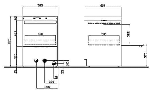 Фронтальная посудомоечная машина Silanos N700 DIGIT