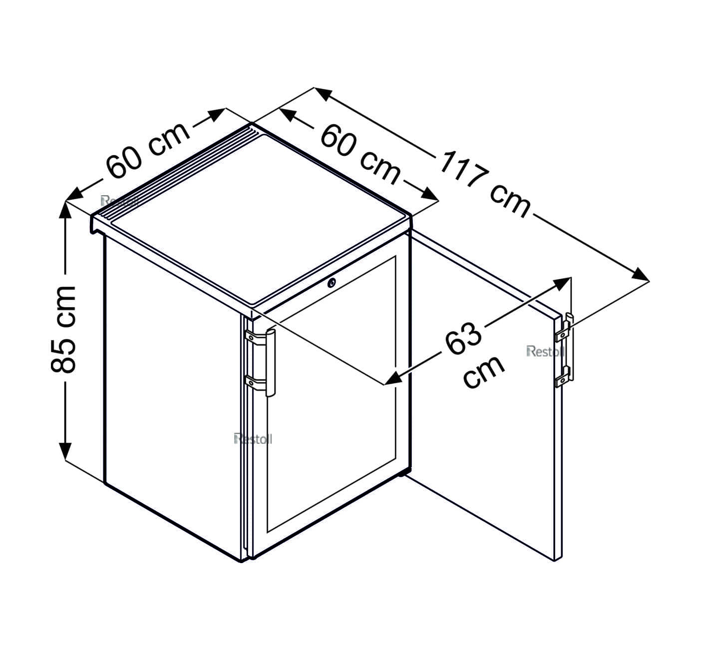 Шкаф холодильный (минибар) Liebherr Fkvesf 1803..+1/+15°С