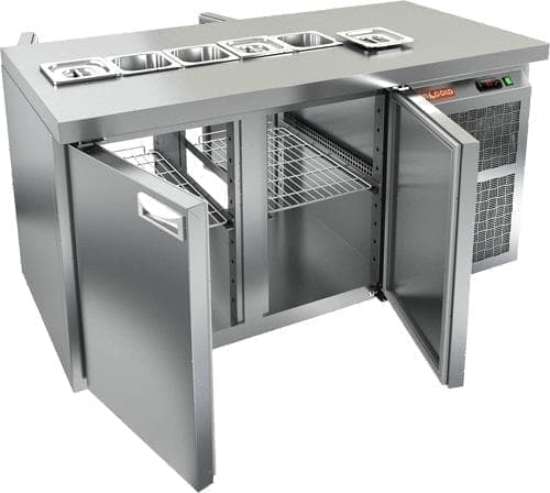 Стол холодильный (саладетта) Hicold SL2T‑11/SN (1/6)