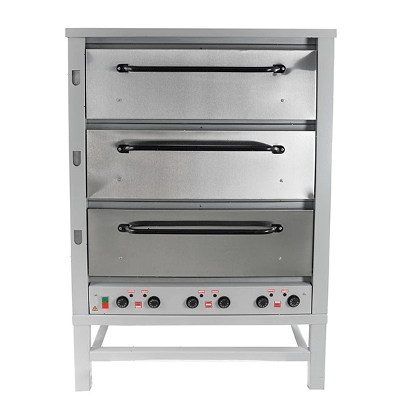 Печь хлебопекарная Восход ХПЭ-500 (нержавеющая сталь) в обрешетке