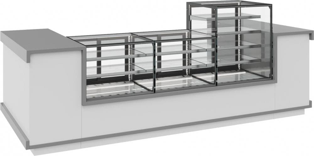 Витрина кондитерская Carboma KC71-110 VV 1,2-1 BUILT-IN 9005