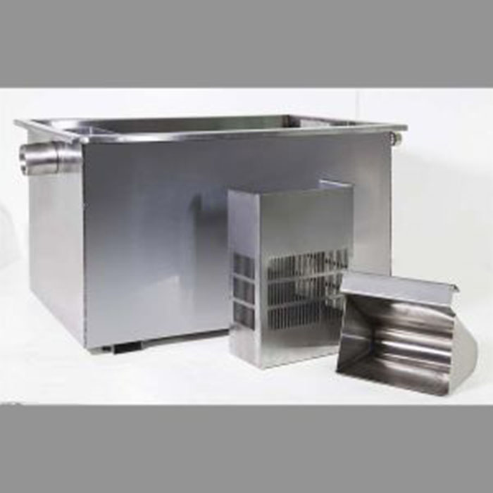 Жироуловитель RoboLabs GT-0.5-N под мойку, пиковый сброс 30л, нерж AISI 304