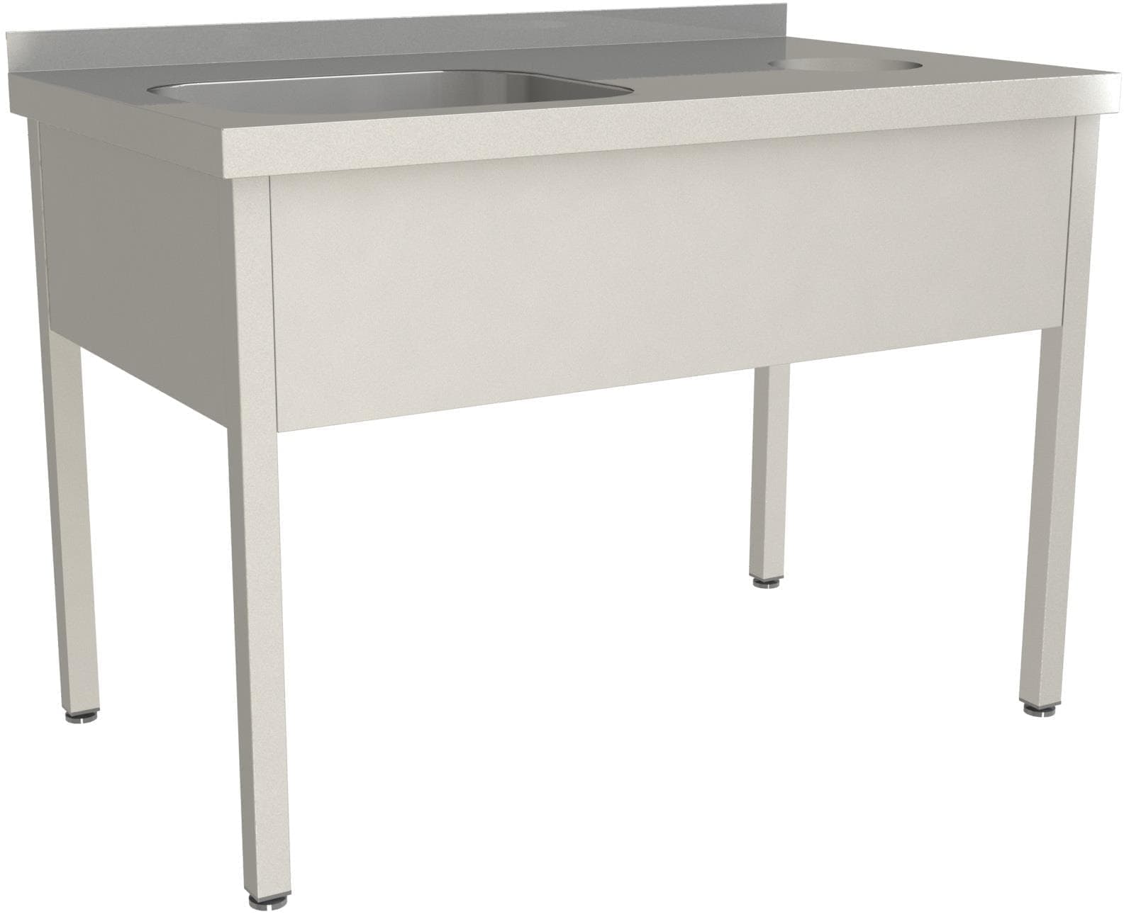 Стол для сбора пищевых отходов с ванной Restoinox СПОВЦ/1-13/7-БО-Л