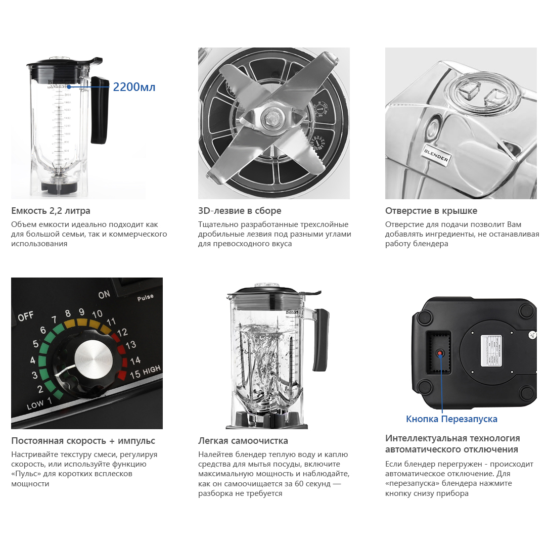 Блендер CuisinAid CD-BL2222BC с шумоизоляцией