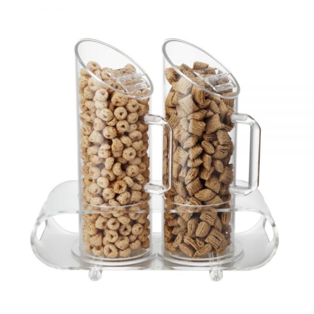 Диспенсер сервировочный для сухих продуктов, колбы 2(шт)х1л d9см h25,5см Sunnex | CD800-2
