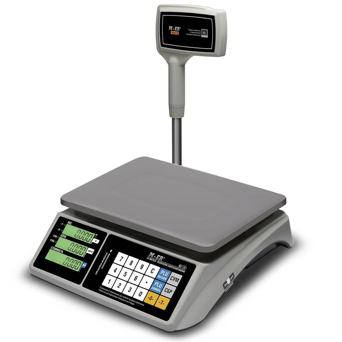 Весы торговые настольные M-ER 328 ACPX-6.1 "TOUCH-M" LCD