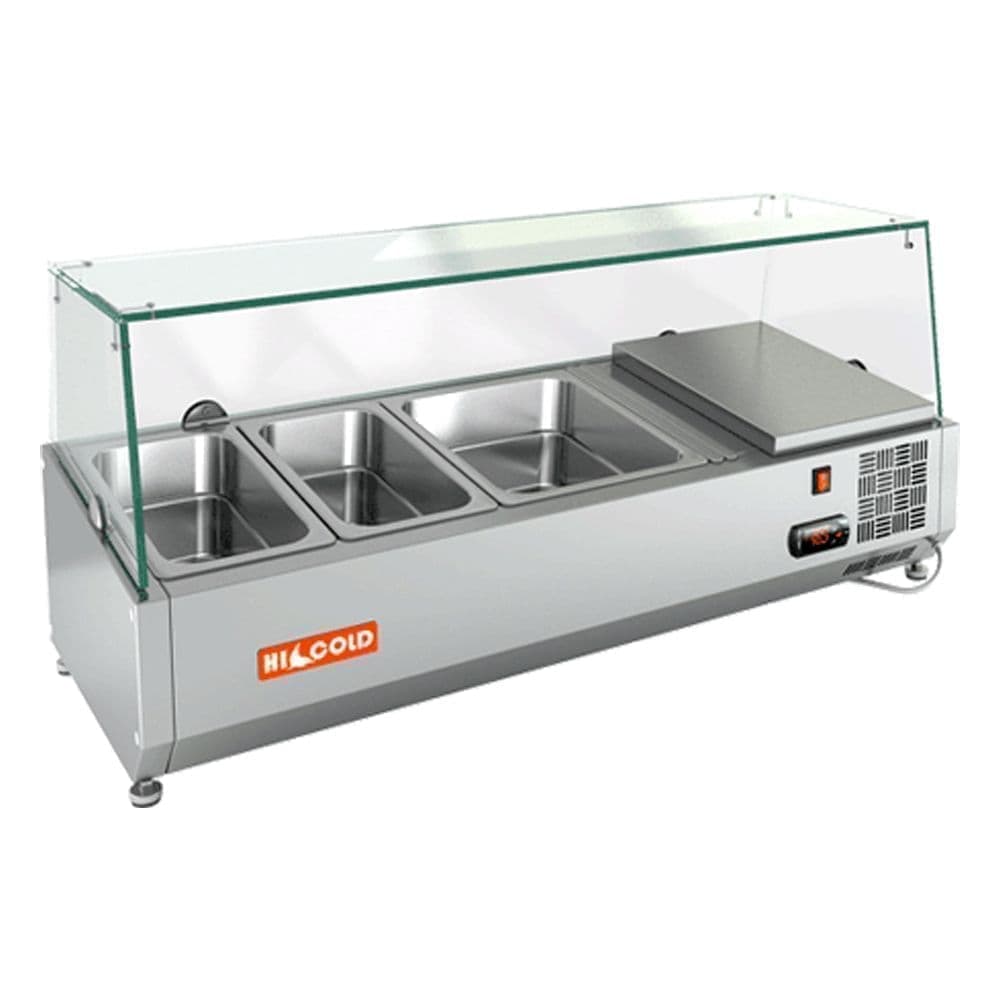 Витрина холодильная для ингредиентов Hicold VRTG 1000 для стола PZE3