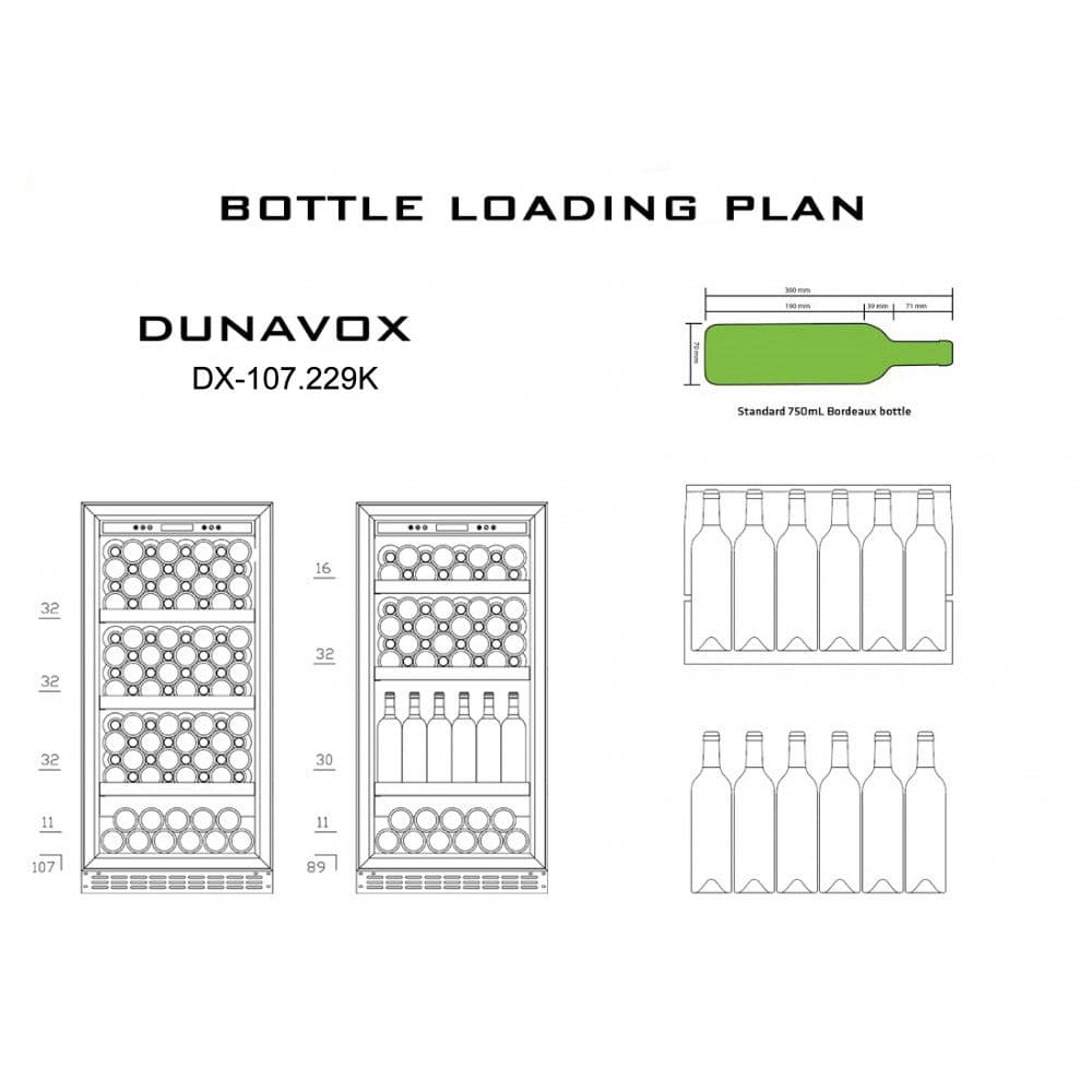 Шкаф винный Dunavox DX-107.229K