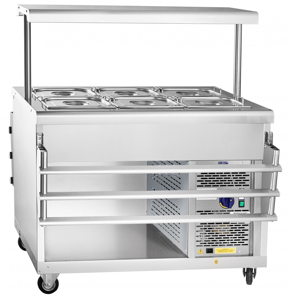Прилавок для холодных закусок Abat ПВВ(Н)-70ПМ-НШ передвижной (21000000455)