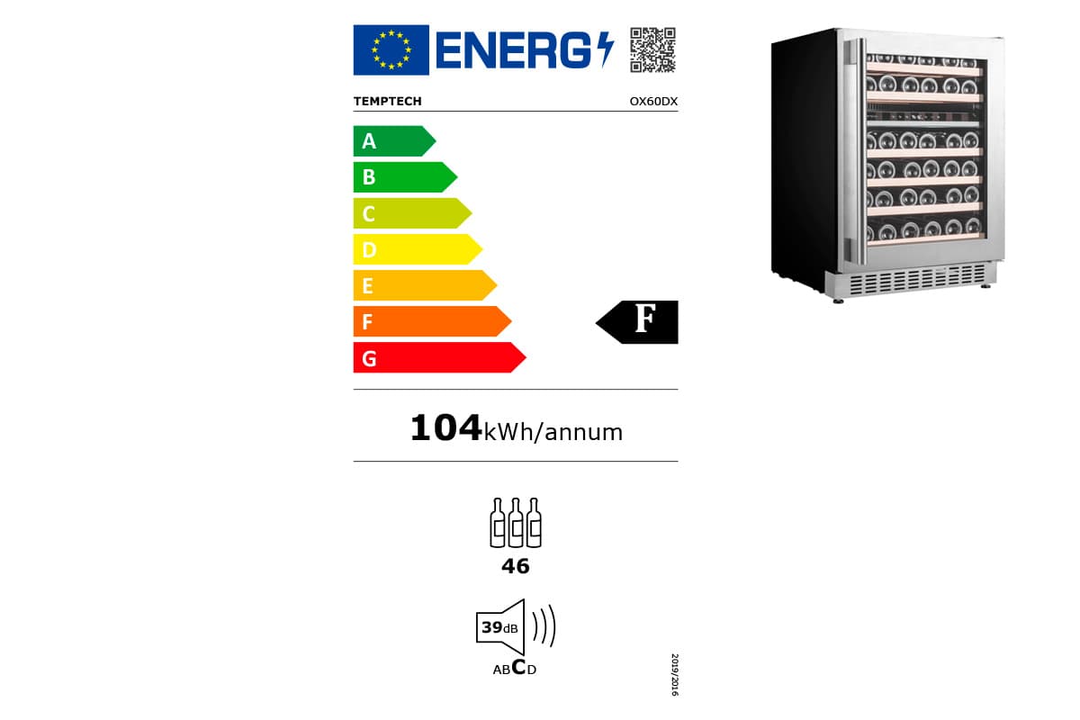 Шкаф винный Temptech OX60DX