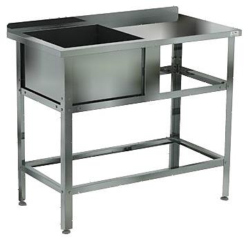 Стол с моечной ванной Кобор ВМСБР/1-100/53 Л/П