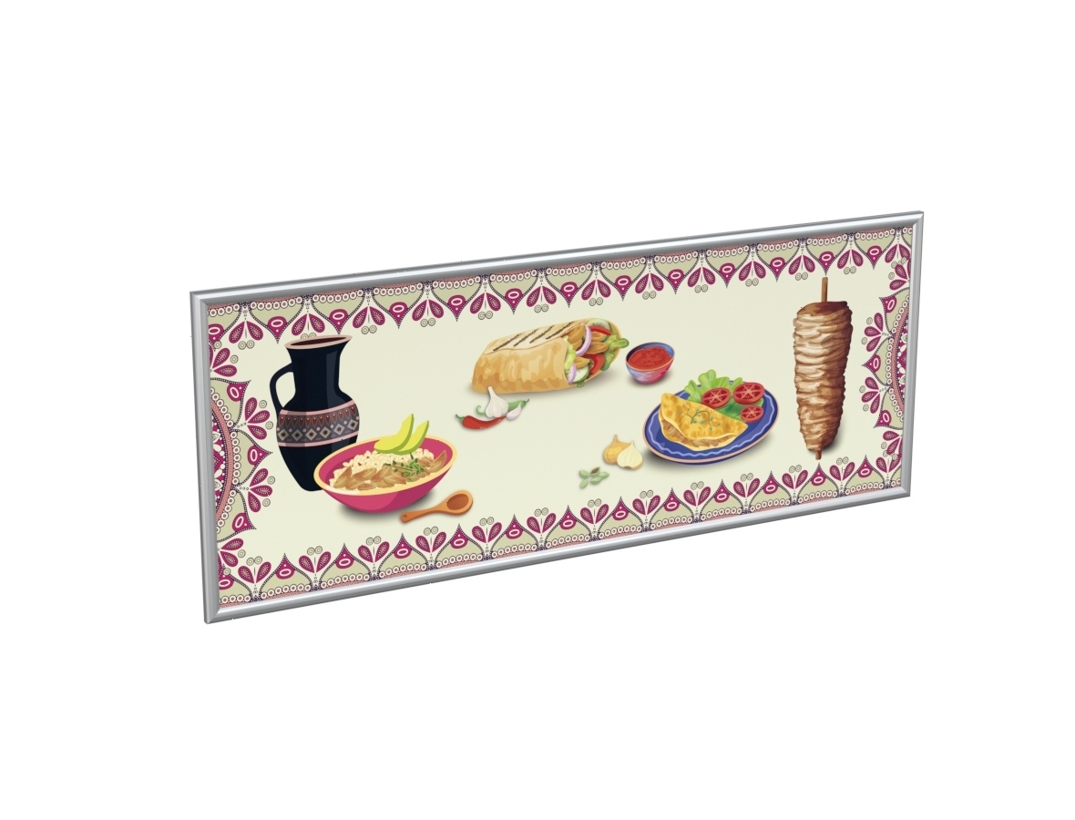 Панель световая для шаурма-станции Atesy Восточный базар ШС-1800.700-02